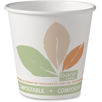 Solo 10oz Pla/Paper Hot Drink Cup (Compostable & Renewable) (SLO410PLATJ33)