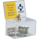 Deflecto Ballot/Coin Box with Lock (DEF596901)