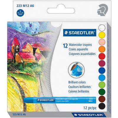 CRAYONS WATERCOLOUR, 12/BX (STD223M12A6)