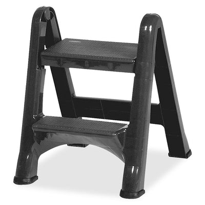 STEP STOOL 2-STEP FOLDING GREY (RUB1903670)