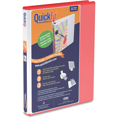 BINDER QUIKFIT VIEW 5/8 AD-RED (RGO87A003)