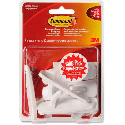 Command Medium Hooks Value Pack, 17001C-VP (MMM17001C)