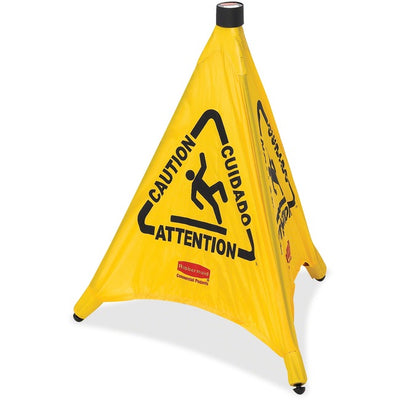 POPUP CAUTION SIGN WET FLR 30" (RUB9S0100YEL)