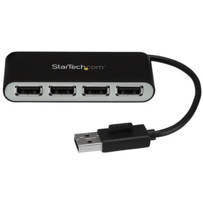 StarTech.com 4 Port Portable USB 2.0 Hub w/ Built-in Cable - 4 Port USB Hub (STC571604)