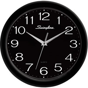 CLOCK 12'' FASHION BLACK (SWI23001)