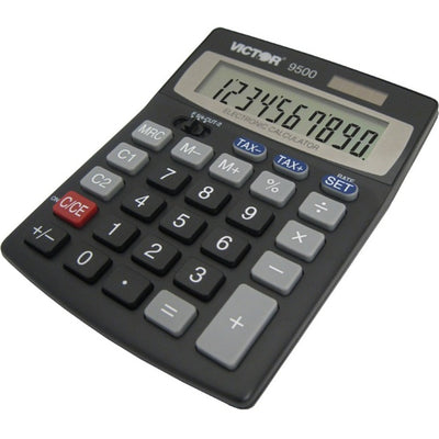 CALC.DESK.10DIGIT BLACK CARD (VCT9500)