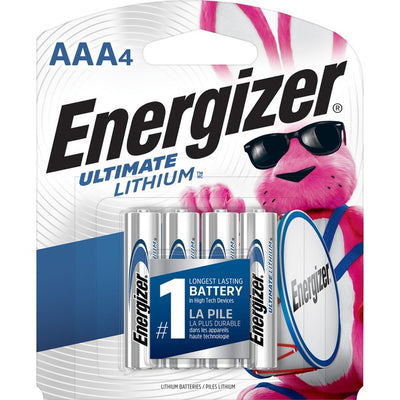 Energizer Ultimate Lithium AAA Batteries (EVEL92SBP-4)