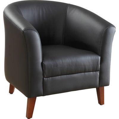CHAIR CLUB LEATHER BK (LLR82098)