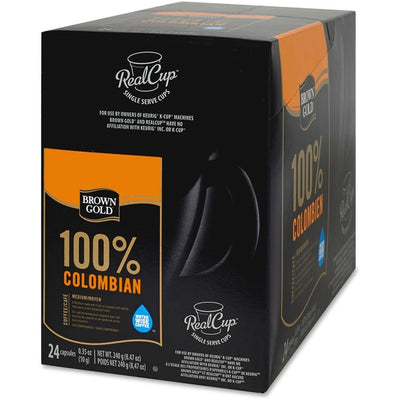 REAL CUP BROWN GOLD COLUMBIAN (MRPKBGCOL24)