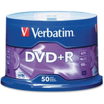 Verbatim AZO DVD+R 4.7GB 16X with Branded Surface - 50pk Spindle (VER95037)