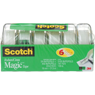 Scotch Magic&trade; Gift Craft Tape, M850-6MP-ESF, 0.75 in x 23.6 yd (MMMM8506MPESF)