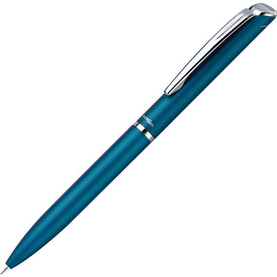 EnerGel Retractable Liquid Gel Pen, (0.7mm) Sky Blue Metal Body, Black Ink, Gift Case (PENBL2007SAE1)