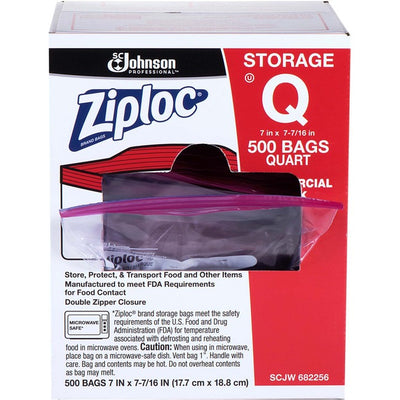 ZIPLOC STORAGE QUART, 500/CT (SJN70763)