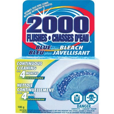 2000 FLUSHES BLUE w/BLEACH (WDF90801)