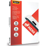 Fellowes Menu Size Thermal Laminating Pouches (FEL5746001)