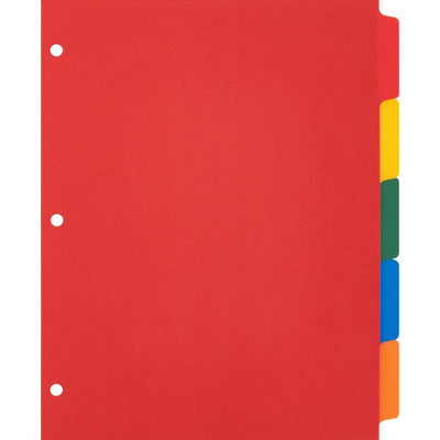 Business Source Plain Tab Color Polyethylene Index Dividers (BSN01809)