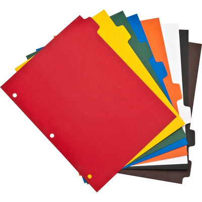 Business Source Plain Tab Color Polyethylene Index Dividers (BSN01810)