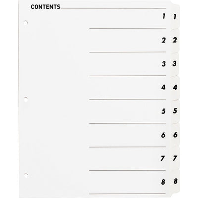 Business Source Table of Content Quick Index Dividers (BSN05853)