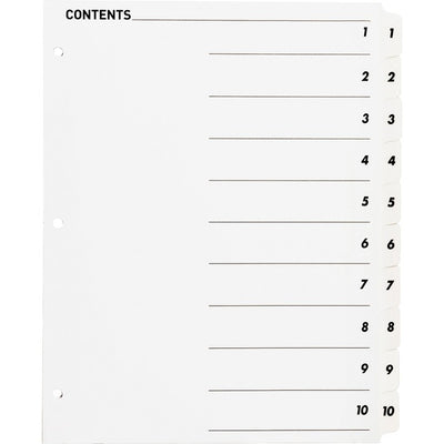 Business Source Table of Content Quick Index Dividers (BSN05854)