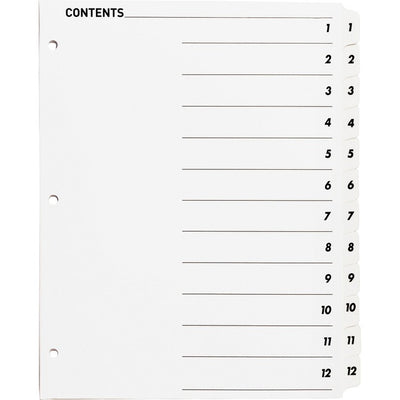 Business Source Table of Content Quick Index Dividers (BSN05855)