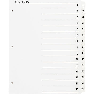 Business Source Table of Content Quick Index Dividers (BSN05857)