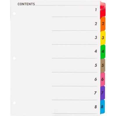 Business Source Table of Content Quick Index Dividers (BSN21901)
