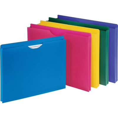 Business Source Straight Tab Cut Letter File Jacket (BSN44435)