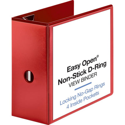 Business Source Red D-ring Binder (BSN26984)