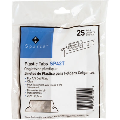 TABS PLASTIC HFF 2.25" CLEAR (BSN42T)