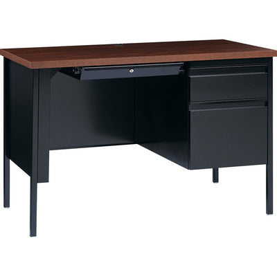 Lorell Fortress Series 45-1/2" Right Single-Pedestal Desk (LLR66948)
