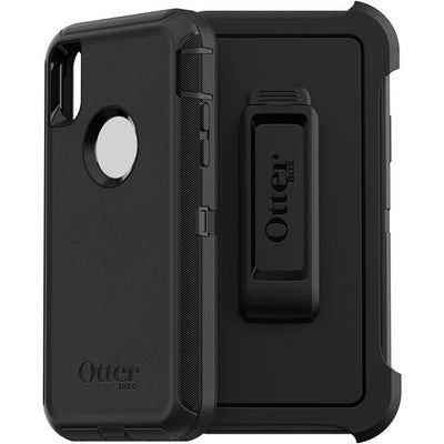 OtterBox Defender Rugged Carrying Case (Holster) Apple iPhone XS, iPhone X Smartphone - Black (OBX7759464)