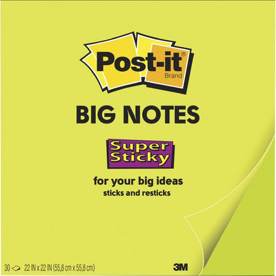 POST-IT BIG NOTES 11X11 GREEN (MMMBN11G)