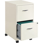Lorell SOHO White Mobile File Cabinet - 2-Drawer (LLR19156)