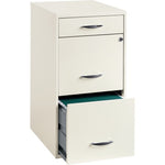 Lorell SOHO White 3-drawer File Cabinet (LLR19157)