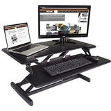 Victor High Rise Height Adjustable Compact Standing Desk with Keyboard Tray (VCTDCX610)