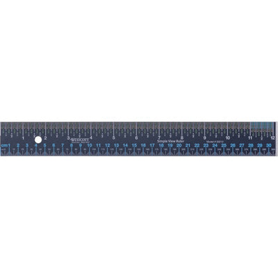 RULER STL SIMPLEVIEW 12/30CM (ACM50212)