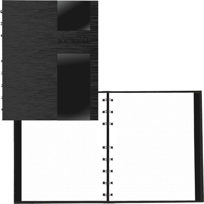 NOTEBK TW/HC LUX BLK 9.25x7.25 (BLIA6015-81)