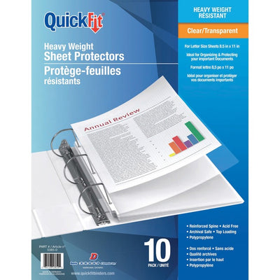 QuickFit Letter Heavy Weight Sheet Protectors (RGO53850)