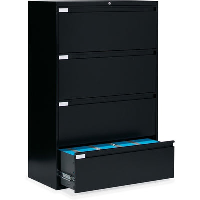 Global 9300 Series Full Pull Lateral File - 4-Drawer (GLB9336P4F1HB)
