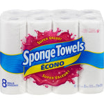 SPONGE TOWELS,8 ROLLS,40sht (KRI56801)