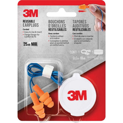 3M Corded Reusable Earplugs (MMM90586H1-DC)