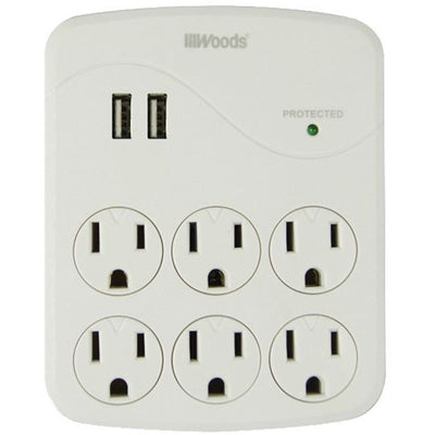 SURGE WALL TAP USB 2.4A 1000J (WOO41079)