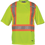 Viking Journeyman Safety T-Shirt X-Large Lime Green (VIK6006G-XL)