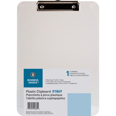 Business Source Flat Clip Clipboard (BSN01869)