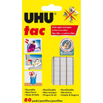 UHU TAC, 60gm*80 PRECUT SQ/PK (UHU9U-99683)