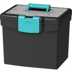 FILE STORE BX, XL LID*BLK/TEAL (STX61414B02C)