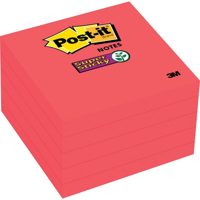 POST-IT S-STICK 3X3 90SH*C.RED (MMM654-5SSCRC)