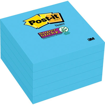 POST-IT S-STICK 3X3 90SH*E-BLU (MMM654-5SSBEC)