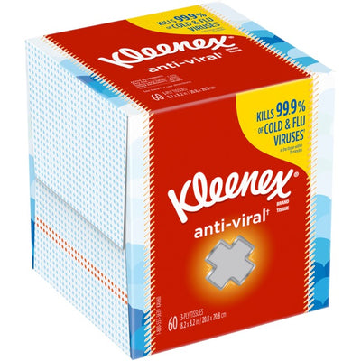 TISSUE,FACIAL 3PLY ANTI-VIRAL (KCC49975)