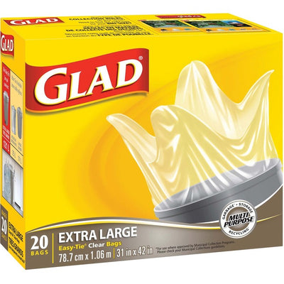 Glad Extra Large Easy Tie Garbage Bags (CLO30314)